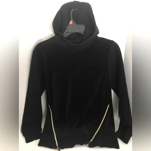 Sean John PDidy velour Pullover Black Hoodie - Picture 1 of 9